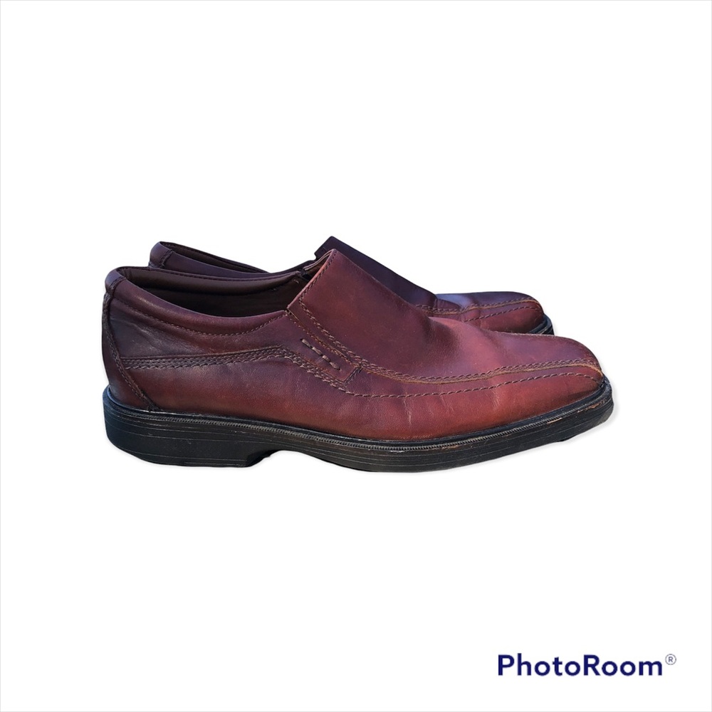 Men’s Johnston Murphy fall Mahogany leather xc4 system slip on dress shoes